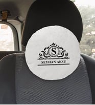 BK Gift Kişiye Özel İsimli Yuvarlak Araç Koltuk Yastığı-12
