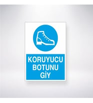 Koruyucu Botunu Giy 21x28 Arkası Yapışkanlı Levha