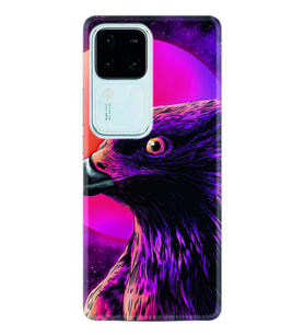 Vivo V30 Kılıf Silikon Desen Özel Seri Red Eagle 1752