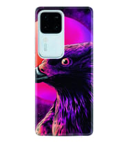 Vivo V30 Kılıf Silikon Desen Özel Seri Red Eagle 1752