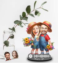 Kişiye Özel Spotify Sevgili Tasarımlı Ahşap Biblo Model-30