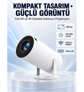 160 ANSI Lümen klığa Sahip Geniş Ekran Projeksiyon