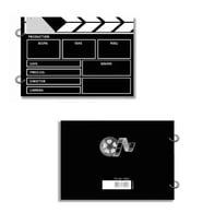 DEFFTER JUST 2 HALKALI SERT KAPAK KLAKET ŞEKİLLİ SİYAH ÇİZGİSİZ (DÜZ) ALBÜM/DEFTER 300gr. 26 YP.