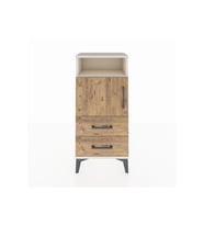 Arges Komodin 2 Raflı 2 Çekmeceli Tek Kapaklı 44x30x96 Aytaşı-Çam