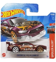 Hot Wheels - Custom ´18 Ford Mustang Gt - Spoiler Alert 5/5 - Hcv87 - Short Card - Mattel 2022 (Çok Renkli)