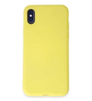 iPhone X Kılıf First Silikon - Sarı