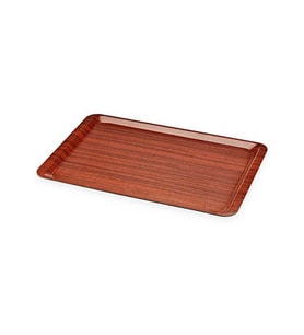 ErkoPlas ERKO0254 Verzalit Servis Tepsisi-37X53 cm-kaymaz yüzeyli-ahşap desenli