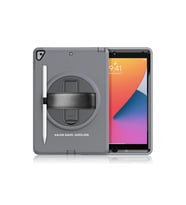 Apple İpad 10.2 (7.nesil) Kılıf Hand Strap Tablet Kılıfı - Gri