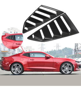CHEVROLET CAMARO ARKA YAN CAM GÖLGELİK SETİ / LOUVERS 2016-2018