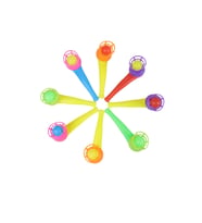 15 Adet Oyuncak Saksafon Popit Pipet Top Üfleme Oyunu Hediyelik Parti Eğlencesi  