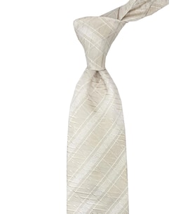 Peruffo Style Krem Kendinden Desen İtalyan İpek Kravat İK1320