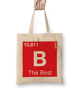 Boron Be The Best Element Bez Çanta Uzun Saplı