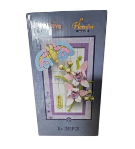 DOSTOYS 115-14 MİNİ ÇİÇEK BLOK OYUNCAK VADİDE ORKİDE VE GÜVE 262 PARÇA 6+