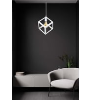 Rustik Retro Geometrik Sarkıt Metal Küp Avize, Şık ve Modern Dekorasyon için