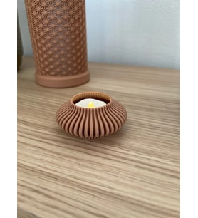 Ahşap Renk Led Mumluk Led Yemek Masası için Dekorasyon, Modern Masa Dekorasyonu