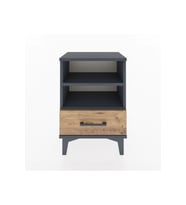 Arges Komodin 2 Raflı Tek Çekmeceli 44x30x64 Antrasit-Çam