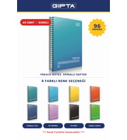 Gıpta Fresco Kareli 96 Yaprak Defter