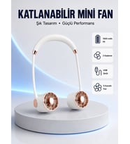 5 Kanatlı Sessiz Mini Fan 3 Vitesli Katlanabilir Asılabilir
