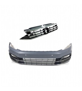 VW PASSAT B8 R LİNE ÖN TAMPON + PANJUR SETİ 2015-2019 FULL DOLU 1.KALİTE