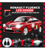 Renault Fluence 2010-2016 Kısa Far Uyumlu Şimşek Etkili Led Xenon Light Series H7