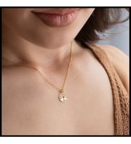 925 Gümüş Lotus Çiçeği Şans Kolyesi