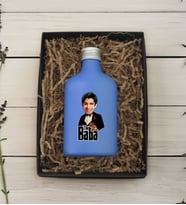 BK Gift Hediye Kutulu Kişiye Özel The Baba Karikatürlü Mavi Tasarım Cam Şişede 200 ml Kolonya-1, Babaya Hediye, Babalar Günü Hediyeleri, Hediyelik Baskılı Kolonya