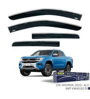 Vw Amarok Kromlu Cam Rüzgarlığı Niken 2023+ sonrası uyumlu (Siyah)