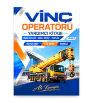 VİNÇ OPERATÖRÜ YARDIMCI KİTABI – 100 ÜNİTE, 100 DERS, 1030 SAYFA, RENKLİ BÜYÜK BOY