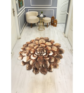 Dijital Baskı Modern Kaymaz Taban Halı H0431