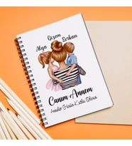 Anneler Günü Tasarımlı Defter Kişiye Özel