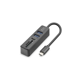 Type-c 3.2 Gen1 Hub Kart Okuyucu 5 Port 5 Gbps Siyah HDX7060