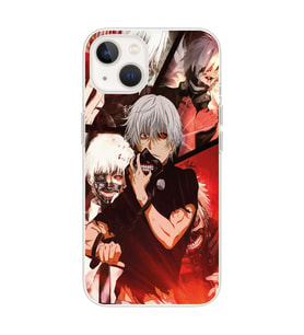 Iphone 14 Uyumlu Tokyo Ghoul Kaneki Ken Tasarımlı Şeffaf Telefon Kılıfı