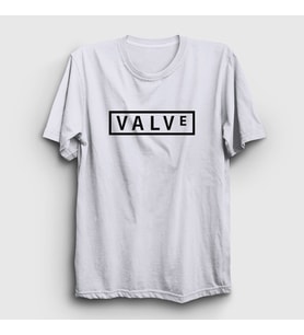 Presmono Unisex Beyaz Logo Valve Oyun Dota Half Life T-Shirt 436663tt (Beyaz)