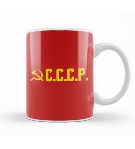 Communist CCCP Communist Party Kupa Bardak Porselen