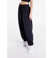 Nike Sportswear Plush Oversize Fit Kadın Siyah Polar Eşofman Altı bol kesim