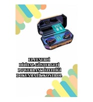 Mey İthalat® 2025 Model Akıllı Saat ve Bluetooth Kulaklık 5.0 Bluetooth Bağlantılı Dokunmatik Ekran