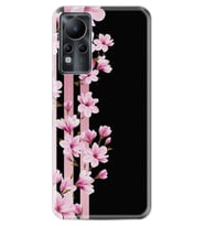 INFINIX Note 11 Pro Note 10 Hot 9 Play Kılıf Desemli Silikon Pink Flowers 3 1393
