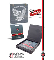 Beşiktaş Orijinal Lisanslı 3'lü BJK Silikon Bileklik Hediyelik Ahşap Kutulu (Karışık)