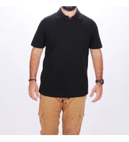 Polo Yaka Tshirt Siyah (Renksiz)