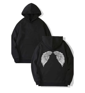 Kanat Kapşonlu Sweatshirt