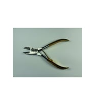 Çelik Tırnak Pensi 12 cm Yarım Sarı Kalın Desenli Ergonomik Rahat