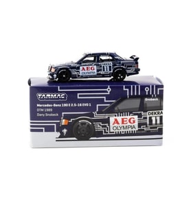 Tarmac Works Mercedes Benz 190 E 2.5 16 EVO 1 DTM 1989 1/64 Model Araba (Çok Renkli)