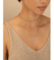 Kişiye Özel Bride Kolye 925K Gümüş (Gold)