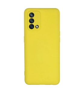 Oppo A74 4G Kılıf Nano içi Kadife Silikon - Sarı