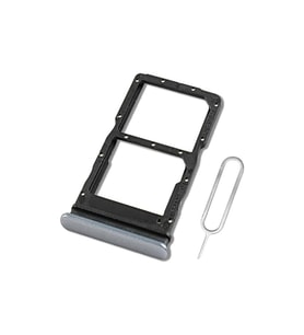 Huawei Uyumlu Honor X8A Sim Tepsisi Aparatı Sim Kart Yuvası Gümüş