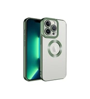 Apple iPhone 11 Pro Max Uyumlu Kılıf Kamera Korumalı Logo Gösteren Zore Omega Kapak (Açık Yeşil)