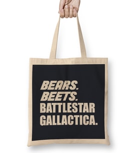Bears Beets Battlestar Galactica The Office 03 Bez Çanta Uzun Saplı