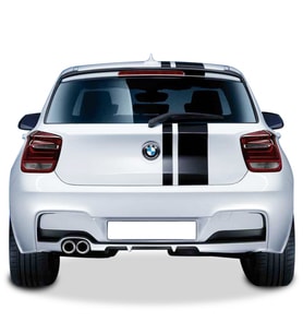 Bmw 1 Serisi F20 2012-2015 M Performance Arka Tampon Eki - Difüzör (Plastik)