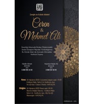 Nikah Düğün Nişan Kına Davetiyesi Beyaz Zarflı 5065 Kodlu