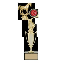ODAK KUPA - Figürlü Kupalar - At Figürlü Kupalar FG-043 B - 39 cm